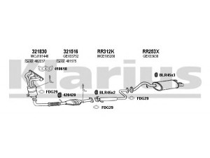 KLARIUS 120363U išmetimo sistema 
 Išmetimo sistema -> Išmetimo sistema, visa