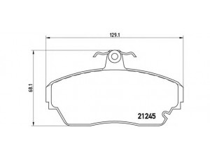 BREMBO P 82 001 stabdžių trinkelių rinkinys, diskinis stabdys 
 Techninės priežiūros dalys -> Papildomas remontas
265442100141, 271942100114, TT0029999