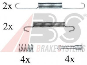 A.B.S. 0826Q priedų komplektas, stovėjimo stabdžių trinkelės 
 Stabdžių sistema -> Rankinis stabdys
1130826