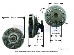 AKS DASIS 448013N sankaba, radiatoriaus ventiliatorius