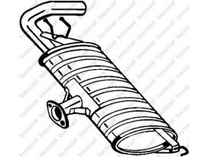 BOSAL 219-015 galinis duslintuvas 
 Išmetimo sistema -> Duslintuvas
14300-67J02, 14300-67J03, 14300-80K00