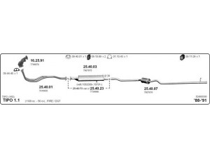 IMASAF 524000300 išmetimo sistema 
 Išmetimo sistema -> Išmetimo sistema, visa