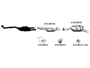 EBERSPÄCHER 232279 išmetimo sistema 
 Išmetimo sistema -> Išmetimo sistema, visa