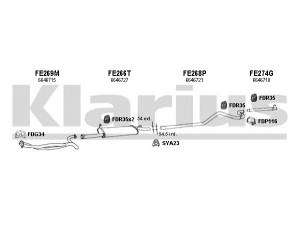 KLARIUS 361114U išmetimo sistema 
 Išmetimo sistema -> Išmetimo sistema, visa