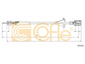 COFLE S07123 tachometro velenas 
 Elektros įranga -> Prietaisai -> Tachometro velenas
1306982080, 1315808080, 1315809080