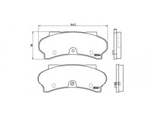 BREMBO P 61 011 stabdžių trinkelių rinkinys, diskinis stabdys 
 Techninės priežiūros dalys -> Papildomas remontas
425012, 425019, 425085, 425312