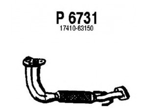 FENNO P6731 išleidimo kolektorius 
 Išmetimo sistema -> Išmetimo vamzdžiai
17410-63150