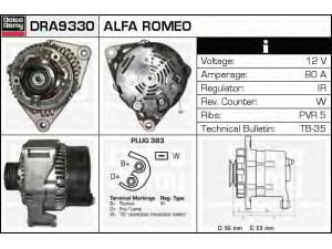 DELCO REMY DRA9330 kintamosios srovės generatorius 
 Elektros įranga -> Kint. sr. generatorius/dalys -> Kintamosios srovės generatorius
60875910, 60567586, 60613072