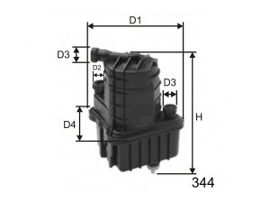 MISFAT F120 kuro filtras 
 Techninės priežiūros dalys -> Papildomas remontas
8200294143, 8200447197, 8200926014