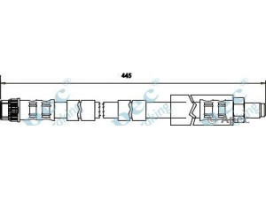 APEC braking HOS3007 stabdžių žarnelė 
 Stabdžių sistema -> Stabdžių žarnelės
4806A0, E168112, 4806A0, E168112