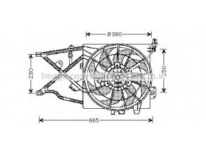 AVA QUALITY COOLING OL7505 ventiliatorius, radiatoriaus 
 Aušinimo sistema -> Radiatoriaus ventiliatorius
1341264, 52464705