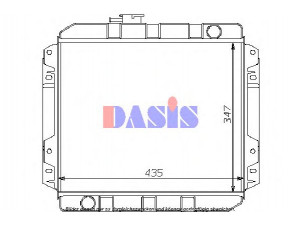 AKS DASIS 090060N radiatorius, variklio aušinimas