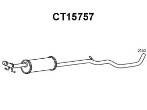VENEPORTE CT15757 priekinis duslintuvas 
 Išmetimo sistema -> Duslintuvas
1609042980