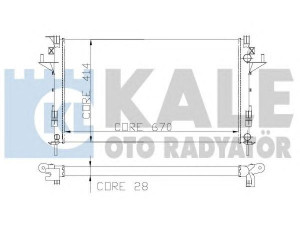 KALE OTO RADYATÖR 207300 radiatorius, variklio aušinimas 
 Aušinimo sistema -> Radiatorius/alyvos aušintuvas -> Radiatorius/dalys
77 11 134 656, 82 00 008 764, 8200008764