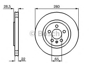 BOSCH 0 986 478 542 stabdžių diskas 
 Dviratė transporto priemonės -> Stabdžių sistema -> Stabdžių diskai / priedai
1H0 615 301, 1H0 615 301 A