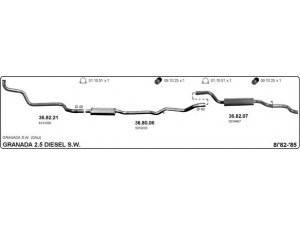 IMASAF 525000228 išmetimo sistema 
 Išmetimo sistema -> Išmetimo sistema, visa