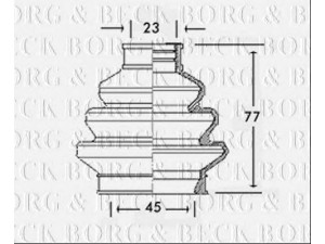 BORG & BECK BCB2309 gofruotoji membrana, kardaninis velenas 
 Ratų pavara -> Gofruotoji membrana