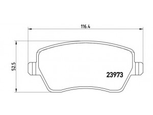 BREMBO P 68 033 stabdžių trinkelių rinkinys, diskinis stabdys 
 Techninės priežiūros dalys -> Papildomas remontas
4154210510, A4154210510, 41060AX601