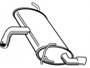 WALKER 23006 galinis duslintuvas 
 Išmetimo sistema -> Duslintuvas
1K6253609G, 1K6253609S