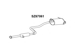 VENEPORTE SZ67061 galinis duslintuvas 
 Išmetimo sistema -> Duslintuvas
1430060B01, 1430060E70, 1430063B00