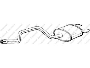 BOSAL 279-065 galinis duslintuvas 
 Išmetimo sistema -> Duslintuvas
1148404, 1149870, 1213491, 1373797
