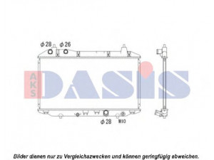 AKS DASIS 100058N radiatorius, variklio aušinimas 
 Aušinimo sistema -> Radiatorius/alyvos aušintuvas -> Radiatorius/dalys
19010RSHE01
