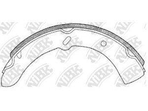 NiBK FN3361 stabdžių trinkelių komplektas