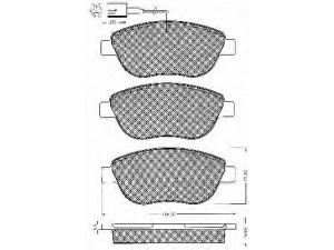 BSF 10568 stabdžių trinkelių rinkinys, diskinis stabdys 
 Techninės priežiūros dalys -> Papildomas remontas
425409, 77362092, 77362195, 77363420