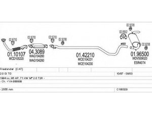 MTS C180029001477 išmetimo sistema 
 Išmetimo sistema -> Išmetimo sistema, visa