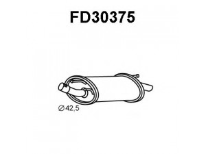 VENEPORTE FD30375 galinis duslintuvas 
 Išmetimo sistema -> Duslintuvas
1014740, 1054592, 1054640, 1065916