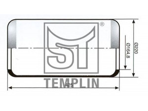 ST-TEMPLIN 04.060.6006.710 dėklas, pneumatinė pakaba
411 622, 411 623