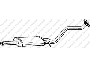 BOSAL 281-415 vidurinis duslintuvas 
 Išmetimo sistema -> Duslintuvas
28700-1C200