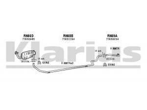 KLARIUS 720007U išmetimo sistema 
 Išmetimo sistema -> Išmetimo sistema, visa