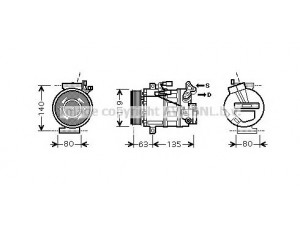 AVA QUALITY COOLING RTK392 kompresorius, oro kondicionierius 
 Oro kondicionavimas -> Kompresorius/dalys
8200720780, 8200909753