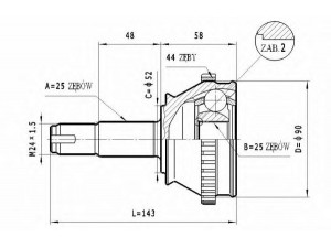 STATIM C.158 jungčių komplektas, kardaninis velenas 
 Ratų pavara -> Sujungimai/komplektas
60811033, 7688157