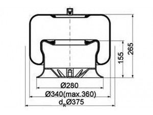 PE Automotive 084.112-12A dėklas, pneumatinė pakaba
942 320 48 21, 972 320 48 21