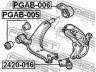 FEBEST 2420-016 atramos/vairo trauklė
3640.42, 3640.43