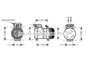 AVA QUALITY COOLING JRK031 kompresorius, oro kondicionierius 
 Oro kondicionavimas -> Kompresorius/dalys
MNA7300AB