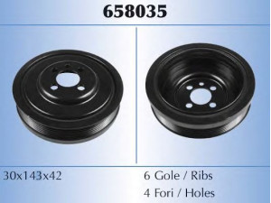 MAL? 658035 skriemulys, alkūninis velenas 
 Diržinė pavara -> Dirželio skriemulys
03G105243, 1315782, 3M216B320AA