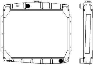SAKURA  Automotive 1242-0403 radiatorius, variklio aušinimas