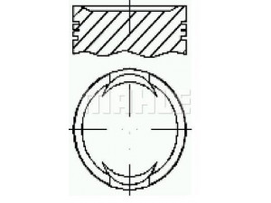 MAHLE ORIGINAL SS0250450 stūmoklis