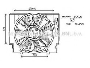 AVA QUALITY COOLING BW7529 ventiliatorius, radiatoriaus 
 Aušinimo sistema -> Oro aušinimas
17427789824, 17427801657