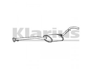 KLARIUS 230374 vidurinis duslintuvas 
 Išmetimo sistema -> Duslintuvas
852955, 90443889, 90448106, 852955