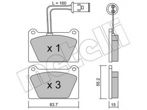 METELLI 22-0052-0 stabdžių trinkelių rinkinys, diskinis stabdys 
 Techninės priežiūros dalys -> Papildomas remontas
GBP90306AF, GBP90306AF, RTGBP3360