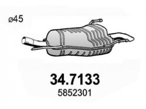 ASSO 34.7133 galinis duslintuvas 
 Išmetimo sistema -> Duslintuvas
13136983, 5852301