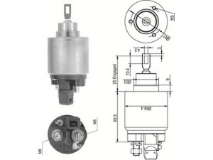 MAGNETI MARELLI 940113050538 solenoidinis jungiklis, starteris