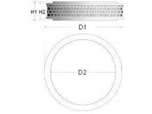 CHAMPION V402/606 oro filtras 
 Techninės priežiūros dalys -> Techninės priežiūros intervalai
144561, 144579, 5490363, 7901144561