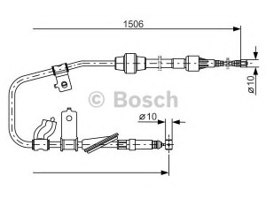 BOSCH 1 987 477 789 trosas, stovėjimo stabdys 
 Stabdžių sistema -> Valdymo svirtys/trosai
47560-SK3-E12, GVC 9023 58