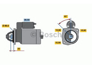 BOSCH 0 986 010 970 starteris 
 Elektros įranga -> Starterio sistema -> Starteris
81 26201 9013, A5 00055 9254, 00 25 841 044