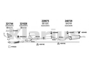 KLARIUS 790339E išmetimo sistema 
 Išmetimo sistema -> Išmetimo sistema, visa